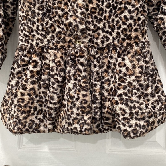 Juicy Couture Faux Fur Leopard Coat - Picture 6 of 13